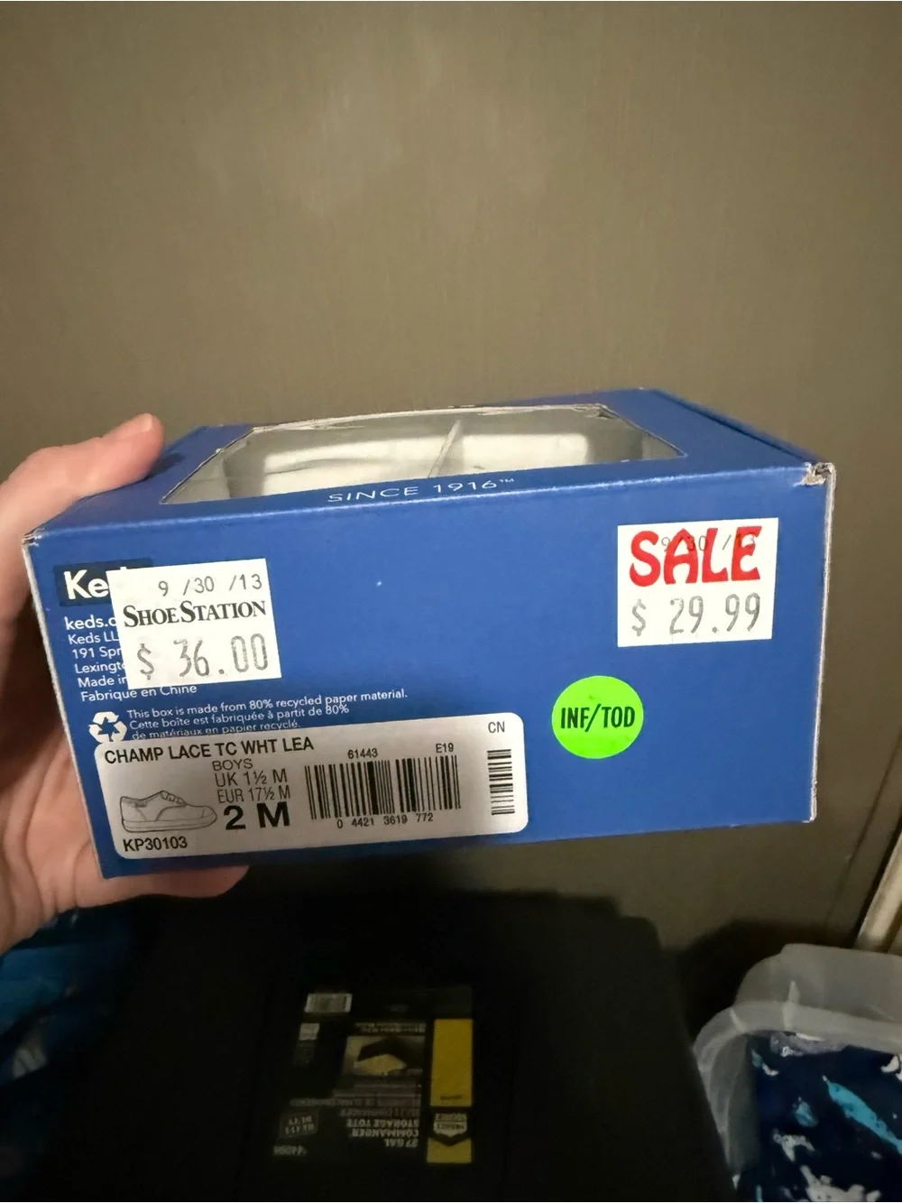 Keds Kids Classic Canvas Sneakers in White